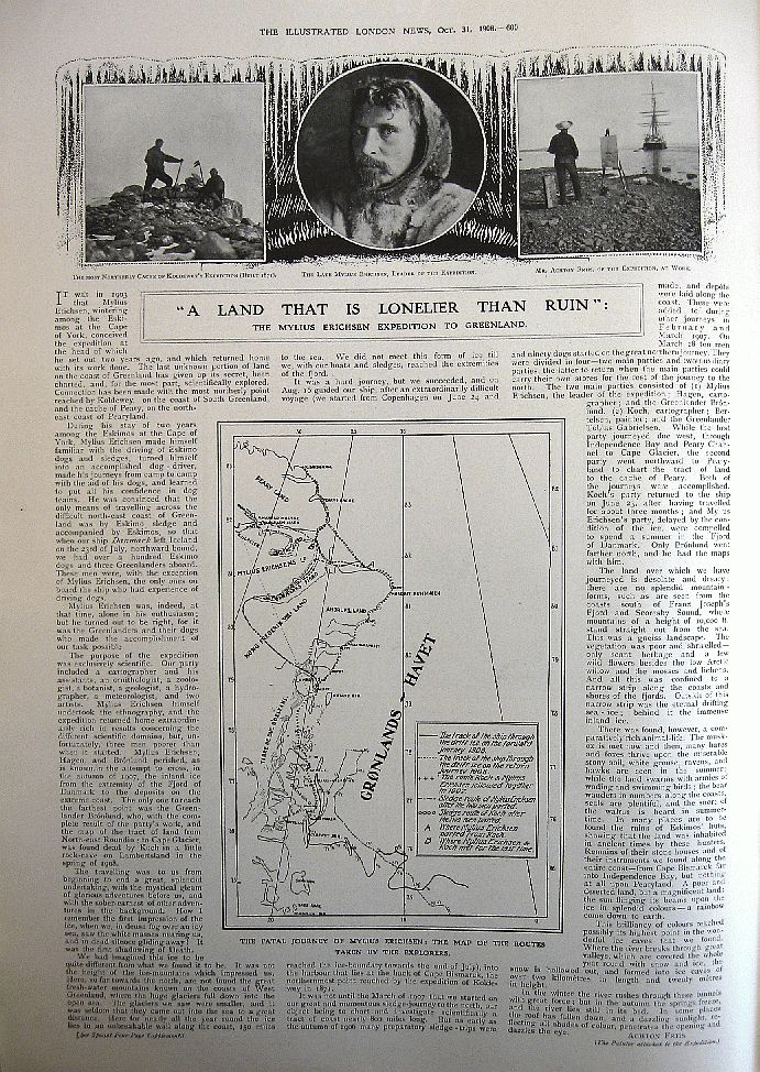 The Mylius Erichsen expedition to Greenland)
